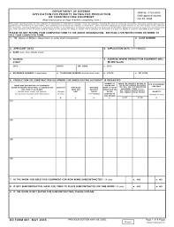 Dd Form 691 Download Fillable Pdf Application For Priority