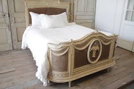 painted double caned bed at 1stdibs