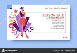 Discount Or Season Sale Website Landing Page Template