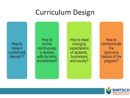 Innovative Evolving Curriculum Design