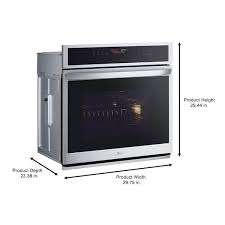 Lg 4 7 Cu Ft Smart Wall Oven With Convection And Air Fry Stainless Steel