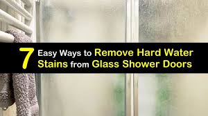 Hard Water Stains From Glass Shower Doors
