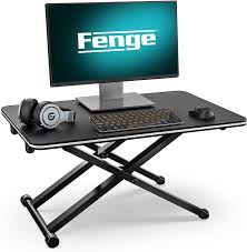 See how to make this standing desk using just $22 on i am not a programer. Amazon Com Fenge Standing Desk For Laptop Desktop Sit To Stand Up Desk Conventer For Single Monitor Sd255001wb Office Products