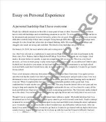 Personal Essay 7 Free Samples Examples Format Download
