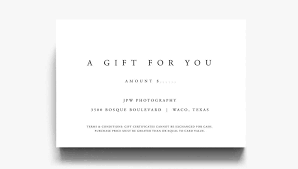Template For Gift Voucher Gift Certificate Templates