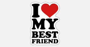 best friend sticker spreadshirt
