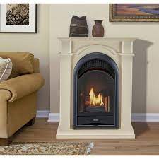Dual Fuel Ventless Gas Fireplace System