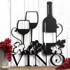 Vino Metal Wall Art Wine Vino Wine Sign