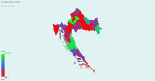 Create Custom Croatia Map Chart With Online Free Map Maker