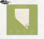 NEVADA GOLF COURSES Nevada Map Featuring the Top 20 Golf - Etsy