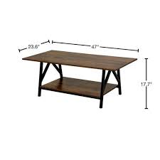 Large Rectangle Wood Coffee Table