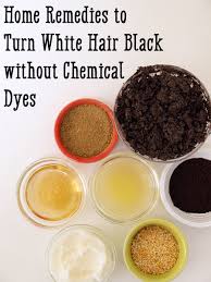 turn grey or white hair black naturally