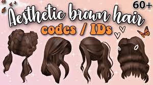60 aesthetic brown hair codes ids