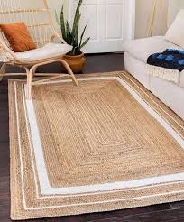 rectangular jute carpet
