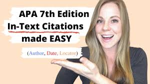 in text citations made easy apa 7th