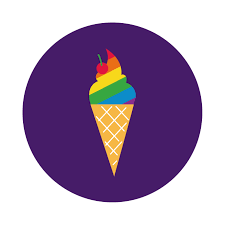 ice cream with gay pride colors block style 1877847 Vector Art at Vecteezy