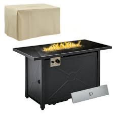Propane Gas Fire Pit Table Outdoor