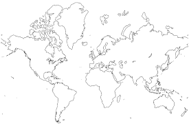 Image For World Map Black And White Printable World Map