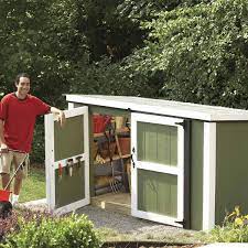 Huge selection of garden storage buildings at factory direct pricing. Outdoor Storage Locker Plans Materials Diy Family Handyman