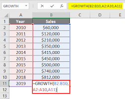 Growth Formula In Excel Examples