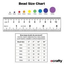 36 Best Bead Size Charts Images In 2019 Bead Size Chart