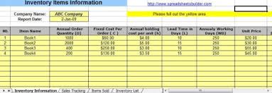 Sales And Inventory Management Spreadsheet Free Download And