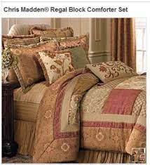 chris madden regal block comforter set