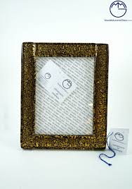 black murano gl picture frame with