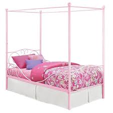 Shop from kids' beds, like the the atlantic furniture mission twin spindle headboard in white or the bowery hill twin bed in ash brown, while discovering new home products and designs. Princess Design Children Pink Twin Double Size Metal Canopy Beds For Girls Kids 4 Poster Iron Bed Frame Buy Canopy Beds Girls Carriage Beds Children Beds Product On Alibaba Com