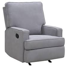 Rocker recliner (12) refine by upholstery features: Baby Relax Salma Rocker Recliner Chair In Gray Dl80511 Gr
