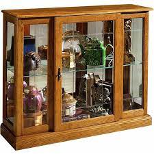 Oak Console Display Cabinet Cedar