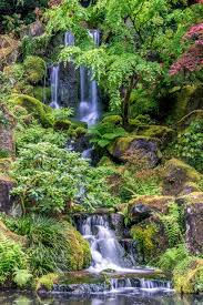 Portland Japanese Garden Waterfall