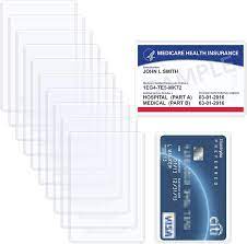 In the next section, we'll look at the stripe on the back of a credit card. Amazon Com Wisdompro 10 Pack New Medicare Card Holder Protector Sleeves 6 Mil Soft And Flexible Clear Pvc Wallet Size Slot For Social Security Card Insurance Card Credit Card Debit Card Driver S