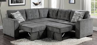 gray chenille fabric sectional sofa set