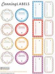 free printables canning labels for