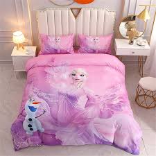 Disney Bedding Set Purple Frozen Elsa