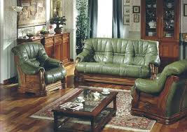 pavese italian leather sofa set in