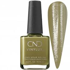 cnd vinylux weekly nail polish olive