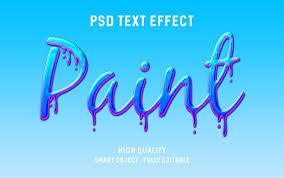 Text Effect Paint Dripping Style