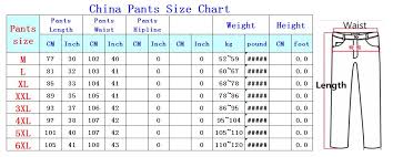 Chinese Pant Size Chart Www Bedowntowndaytona Com