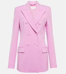 Frizzo Double Ted Blazer In Pink