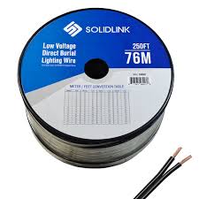 250ft Low Voltage 12 2 Outdoor Lighting Wire Copper Landscape Cable 2 Core 12awg 617561984238 Ebay