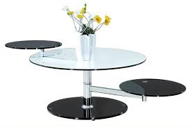 Modern Swivel Glass Coffee Table