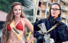 Quién es Anastasiia Lenna, la Miss Ucrania que tomó un fusil para defender a su país? (+Videos y Fotos)