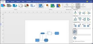 microsoft visio re layout page
