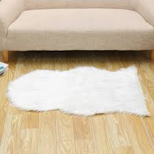 soft artificial wool fur rug gy