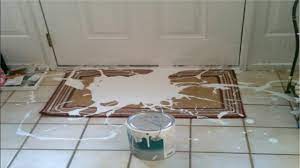 remove paint spill s on floor tiles