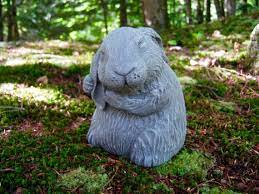 Rabbit Statue Garden Decor Statue Bunny