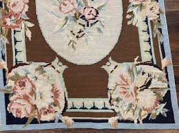 small needlepoint rug 2x3 ft aubusson