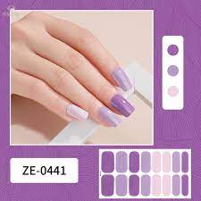 semi cured gel nail wraps patch